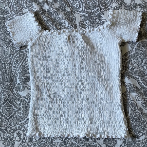 Hollister white off the shoulder top - Picture 1 of 2